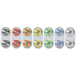 Silver Daytona Billet Switches - Part Number: 10015227