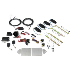 Universal Bolt On Shave Door Kit (1 PAIR) with Alarm and Remotes - Part Number: AUTSVBCA