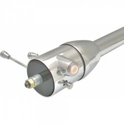 32" White Dash Mount Push Button Start Chrome Steering Column Floor Shift - Part Number: HEXSTCOL2PXWT