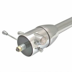 32" Dash Mount Push Button Start Chrome Steering Column Floor Shift - Part Number: HEXSTCOL2PX