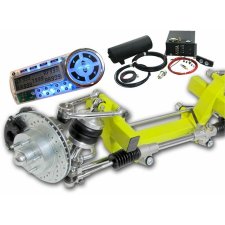 41-48 Ford Car CornerKiller IFS AeroShock w/ Dig Man 2" Drop 5x55 Man RHD Rack - Part Number: HEXIFSCFMFYA04MRDB