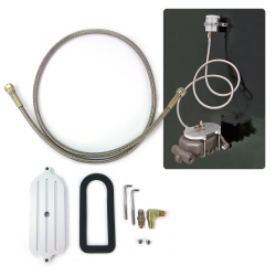 Remote Brake Reservoir Cap and Hose for Mustang Master Cylinder - Part Number: HEXMCRR1