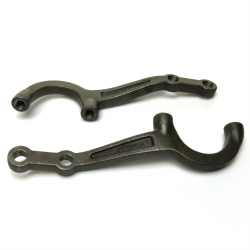 Helix™ 1928-1934 Ford Heavy Cast 1.75” Drop Steering Arm Set - Pair - Part Number: HEXSTARM3