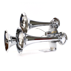 El Jefe 3 Trumpet Stacked Train Horn with Valve - Part Number: TRGH168