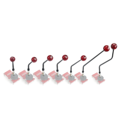 Manual TKO Tremec Black Shifter Arms - Part Number: 10305520