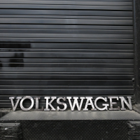 color banners, posters, company logo 