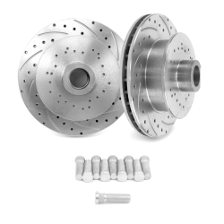 Helix SureStop Drilled and Slotted 11" Rotors - UniLug U Drill- 1 Pair - Part Number: HEXBR10