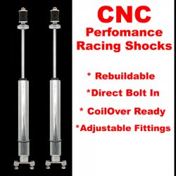 1962 - 1967 Chevrolet Nova Chevy II Front Performance Shocks - Pair - Part Number: HEX9BDF76