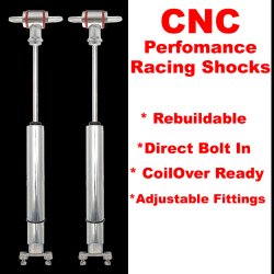 1965 - 1970 Ford Mercury Mustang and Cougar Front Performance Shocks - Pair - Part Number: HEX9BDF82