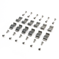 3/16 and 3/8 Stainless Steel Combo Line Clamps - Pack of 12 - Part Number: HEXLC1187375