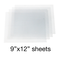 Aluminum Grill Mesh 9 inch x 12 inch - 4 Sheets - Part Number: AUTUGMAL2