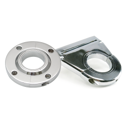 Billet Column Floor Mount and 2.5 Inch Column Drop - Part Number: HEXSTCOL25FM