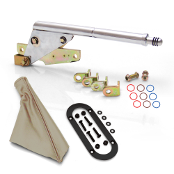 Floor Mount Emergency Parking Brake, Tan Boot and Black Trim Ring - Part Number: ASCEBK01KBT