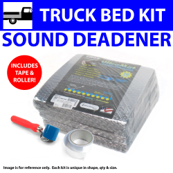 Heat & Sound Deadener Dodge Truck 81 - 93 Truck Bed Kit + Tape, Roller 31770Cm2 - Part Number: ZIR7A8A2