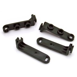 Zirgo Fan Mounting Feet (4) - Black - LONG - Part Number: ZIRZFMK1