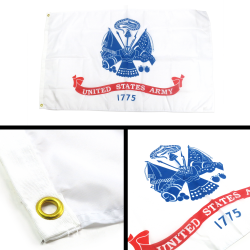 United States Army Emblem Flag - Part Number: BANPOLT06