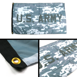 United States Army Camo Flag - Part Number: BANPOLT07