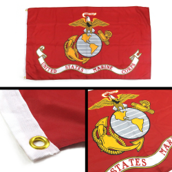 United States Marine Corps Flag - Part Number: BANPOLT21