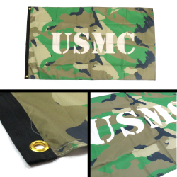 USMC Marine Corps Camouflage Flag - Part Number: BANPOLT22