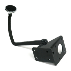 28-31 Ford Model A Brake Pedal Bracket Kit with 3in Chr Pedal Pad - Part Number: HEXPKA77C7A