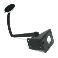 28-31 Ford Model A Brake Pedal Bracket kit with Sm Oval Chr Pedal Pad - Part Number: HEXPKA77C7B