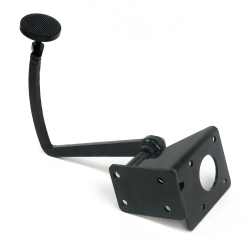 28-31 Ford Model A Brake Pedal Bracket kit with 3in Blk Pedal Pad - Part Number: HEXPKA77C7D
