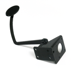 28-31 Ford Model A Brake Pedal Bracket kit with Lg Oval Blk Pedal Pad - Part Number: HEXPKA77C7F