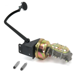 28-31 Ford 7” Dual Brake Pedal kit Drum/Drum~3in Chr Pad - Part Number: HEXPKA77CC1