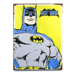 Retro Batman Wooden Sign - Part Number: VPAWSIGN04