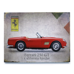 Signature Ferrari Wooden Sign - Part Number: VPAWSIGN06