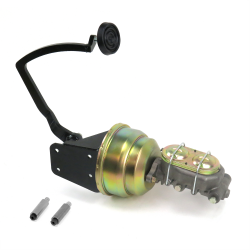 32 Ford 8” Dual Brake Pedal kit Drum/Drum~3in Rubber Pad - Part Number: HEXPKA77D7C