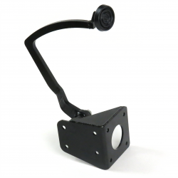 32 Ford Model B Brake Pedal Bracket kit with 3in Rubber Pedal Pad - Part Number: HEXPKA77D28