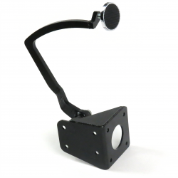 32 Ford Model B Brake Pedal Bracket kit with 3in Chr Pedal Pad - Part Number: HEXPKA77D29