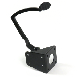 32 Ford Model B Brake Pedal Bracket kit with Lg Oval Blk Pedal Pad - Part Number: HEXPKA77D2E