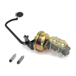 33-34 Ford 8” Single Brake Pedal kit Drum/Drum~Sm Oval Chr Pad - Part Number: HEXPKA77DE8