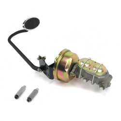 33-34 Ford 8” Single Brake Pedal kit Drum/Drum~Lg Oval Chr Pad - Part Number: HEXPKA77DE9