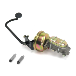 33-34 Ford 8” Single Brake Pedal kit Drum/Drum~Sm Oval Blk Pad - Part Number: HEXPKA77DEB