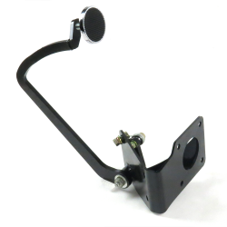 33-34 Ford Model 40 Brake Pedal Bracket kit with 3in Chr Pedal Pad - Part Number: HEXPKA77D9A