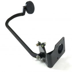 33-34 Ford Model 40 Brake Pedal Bracket kit with 3in Blk Pedal Pad - Part Number: HEXPKA77D9D