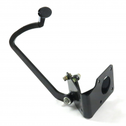 33-34 Ford Model 40 Brake Pedal Bracket kit with Sm Oval Blk Pedal Pad - Part Number: HEXPKA77D9E