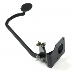 33-34 Ford Model 40 Brake Pedal Bracket kit with Lg Oval Blk Pedal Pad - Part Number: HEXPKA77D9F