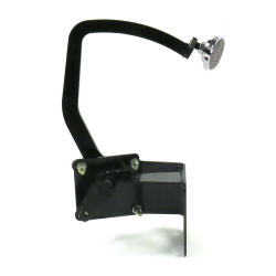 41-48 Ford Brake Pedal Bracket kit with Lg Oval Chr Pedal Pad - Part Number: HEXPKA77E8A