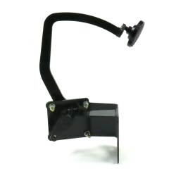 41-48 Ford Brake Pedal Bracket kit with 3in Blk Pedal Pad - Part Number: HEXPKA77E8B