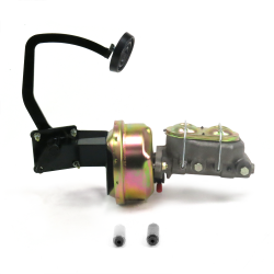 41-48 Ford 8” Single Brake Pedal kit Drum/Drum~3in Rubber Pad - Part Number: HEXPKA77ED4