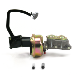 41-48 Ford 8” Single Brake Pedal kit Drum/Drum~Lg Oval Chr Pad - Part Number: HEXPKA77ED7