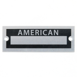 Blank Data Vin Plate - American - Part Number: VPAVIN16