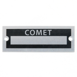 Blank Data Vin Plate - Comet - Part Number: VPAVIN29