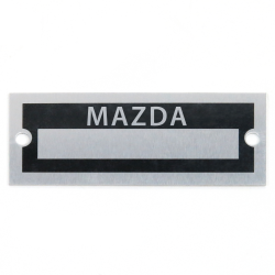 Blank Data Vin Plate - Mazda - Part Number: VPAVIN65