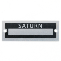 Blank Data Vin Plate - Saturn - Part Number: VPAVIN87