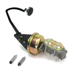 55-59 Chevy Truck 8” Single Brake Pedal kit Drum/Drum~3in Chr Pad - Part Number: HEXPKA77F45